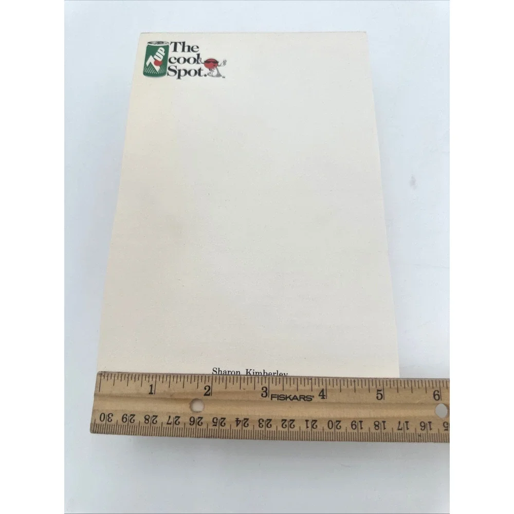 Lot of 4 - 7-Up Blank Notepad Vintage Personalized